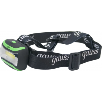 Фонарь налобный GAUSS GFL307 3W 180lm 3xААА LED 1/12/72