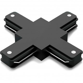 Коннектор GAUSS для трековых шинопроводов (+) черный