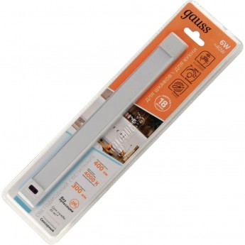 Светильник сенсорный GAUSS модель D 400lm 170-260V 300mm IR 1/10/40